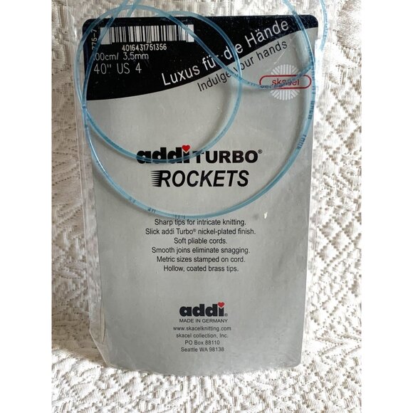 Addi Turbo Rockets Circular Knitting Needle 24 inch US4 - New - Picture 6 of 11